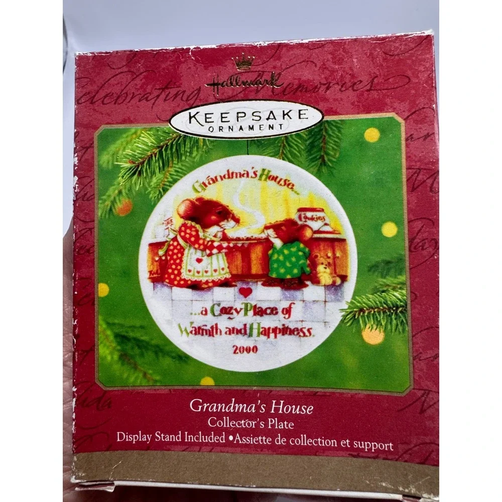 Hallmark Keepsake Ornament 2000 Grandma's House Collector's Plate Tracy Larsen